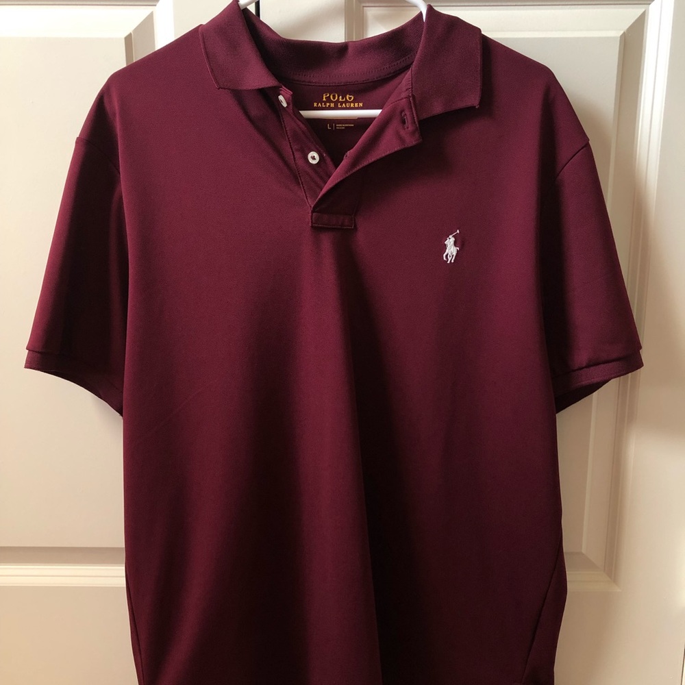 Ralph Lauren maroon performance polo